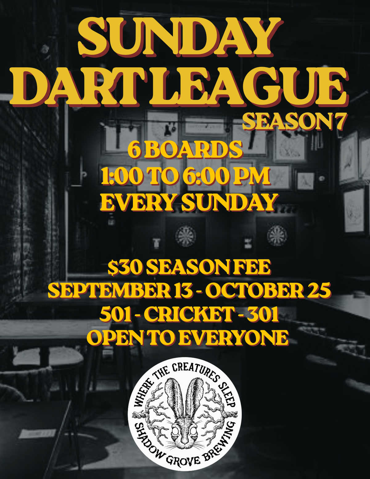 Sunday League Registration at Where the Creatures Sleep